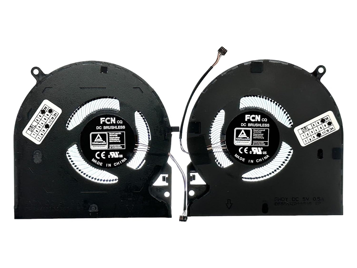 Compatible Cooling Fan Set CPU + GPU for Razer DFS2001053E0T DFS551205WQ0T DFS5K123043635 DFS5K121144645