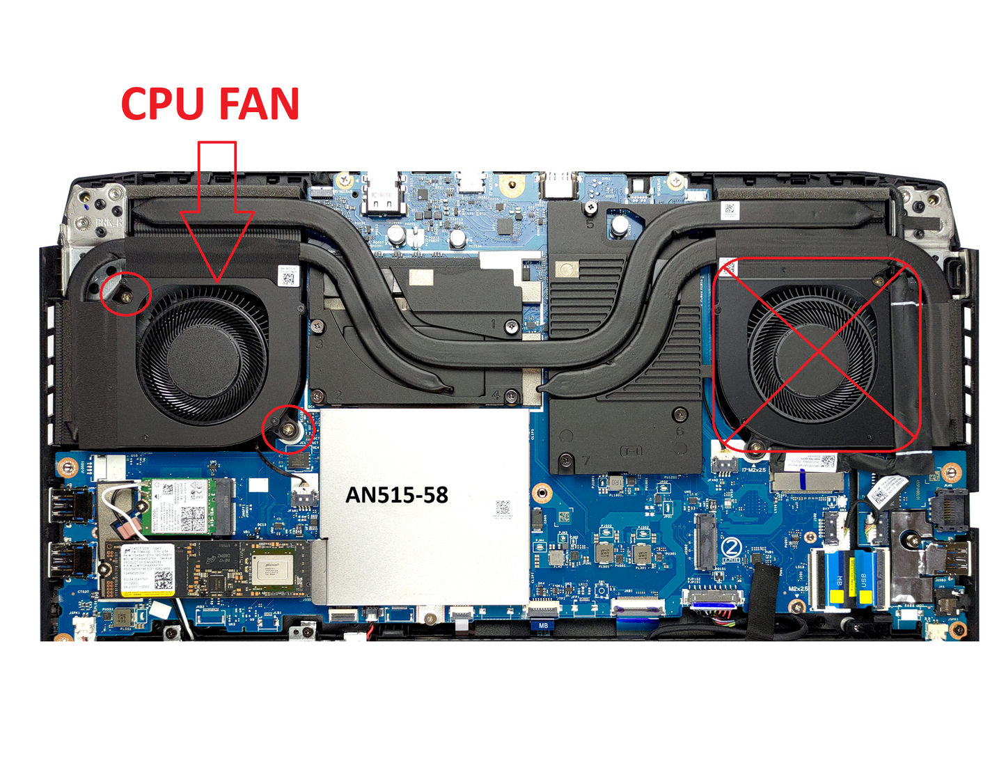 Original CPU Cooling Fan for Acer 23.QFJN2.001 23.QGPN2.001 DFSCL12E16486M DC280010VF0 DC280010VD0 NS8CC19-21G12