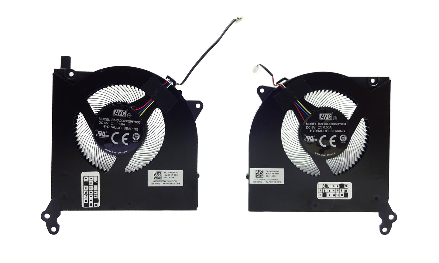 Original Cooling Fan Set CPU + GPU for Lenovo 5F10S13915 5F10S13916 BAPA0909R5HYOO4 BAPA0909R5HYOO5