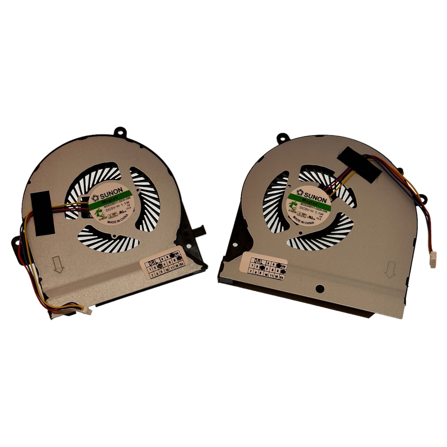 Compatible Cooling Fan Set CPU + GPU for Asus 13NB0DR0P02011 MG62090V1-Q030-S99