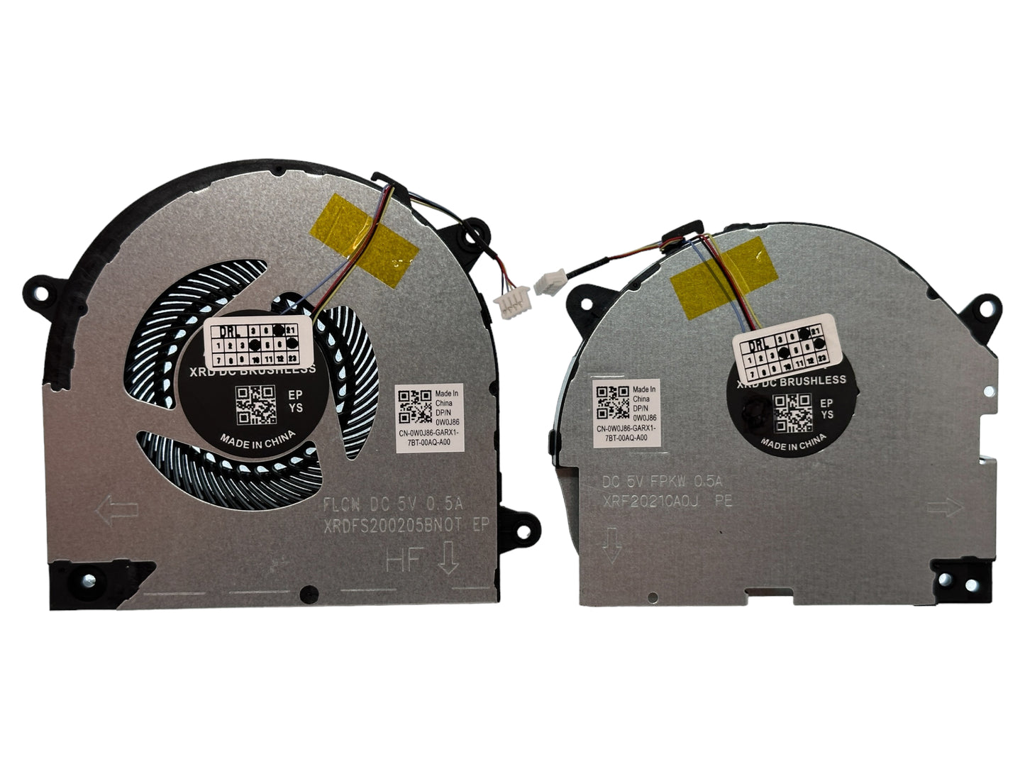 Compatible Cooling Fan Set CPU + GPU for Lenovo 5F10S13888 DFS200105BB0T FLG0 FLGC, XRDFS200205BN0T FLCW FLCN, XRF2021CA0J FPKW