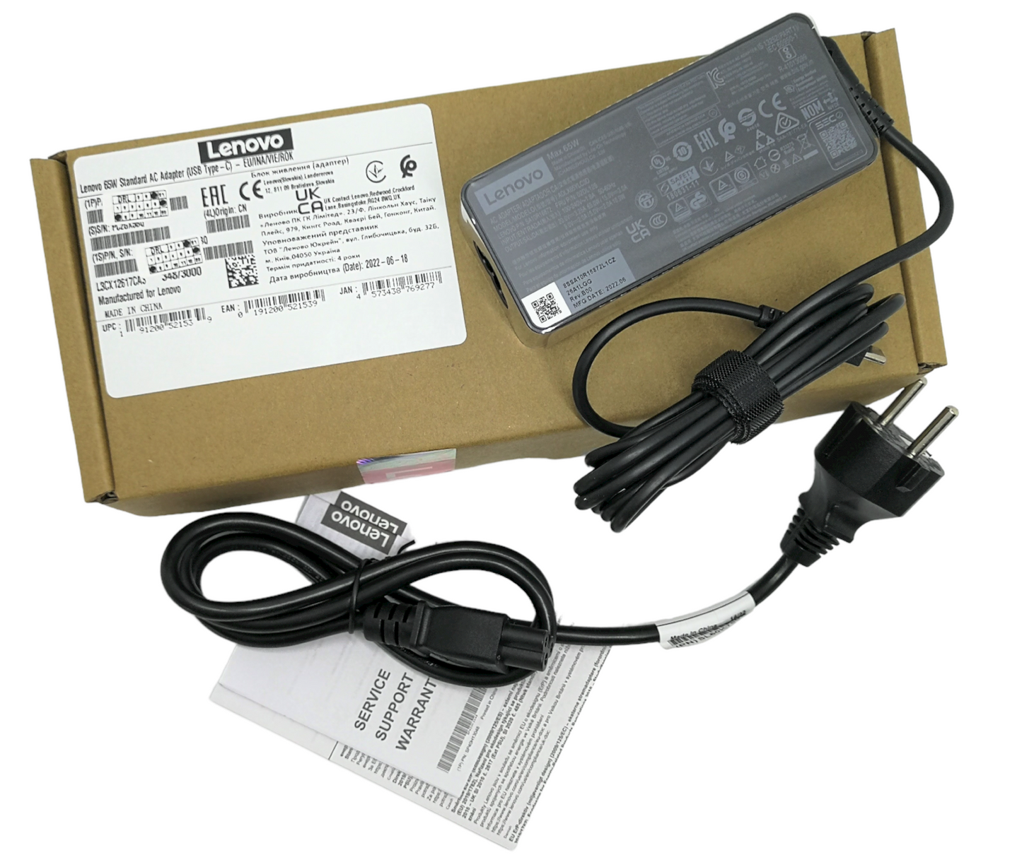 Original AC Adapter for Lenovo 01FR024 4X20M26272 ADLX65YLC3A
