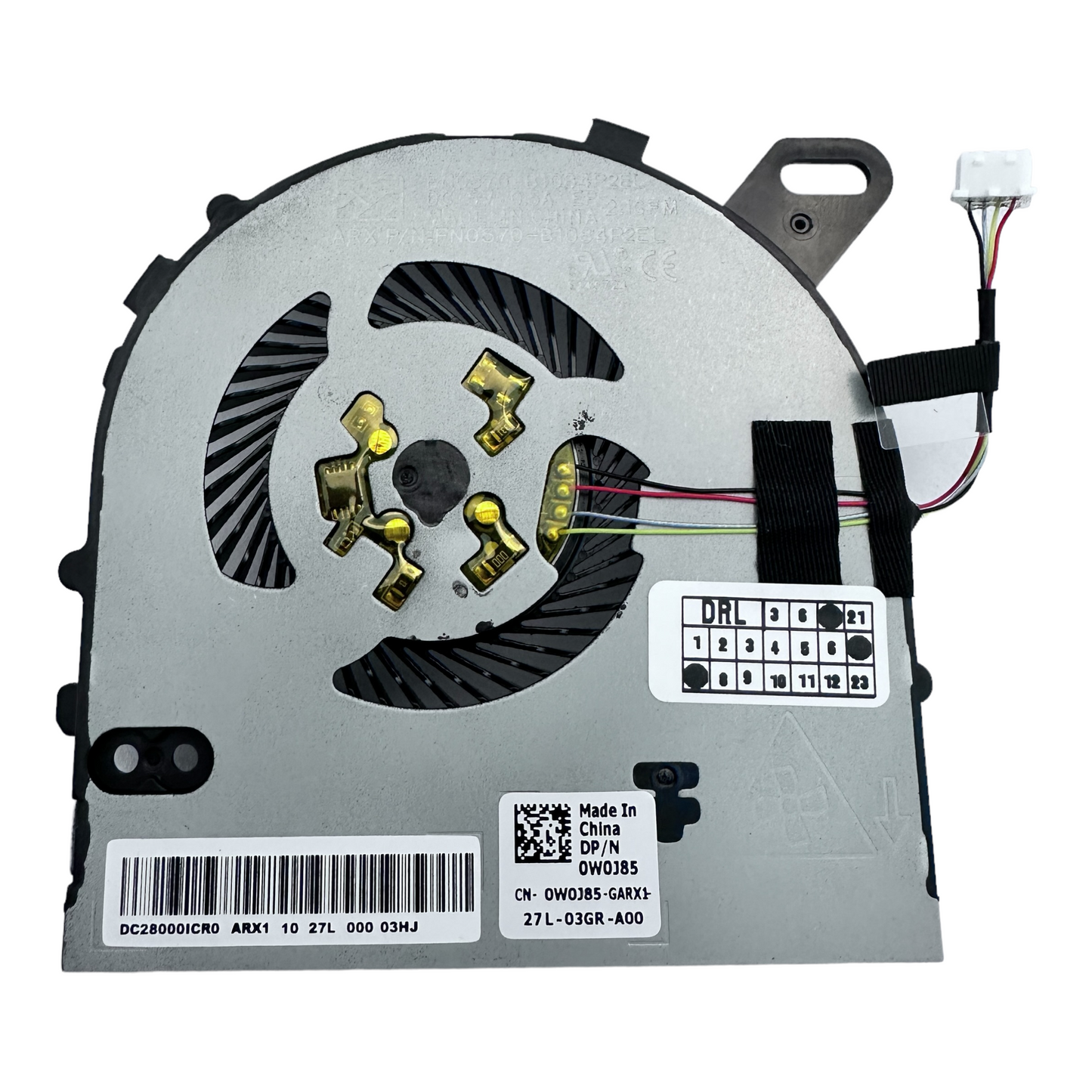 CPU Cooling Fan for Dell DC028000ICR0 0W0J85 W0J85 FN0570-B1084P2EL
