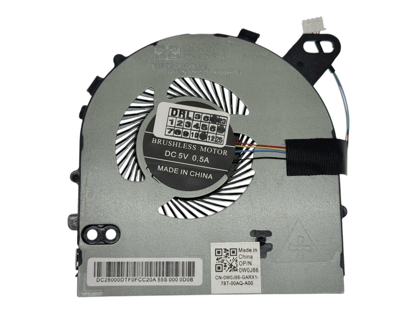Compatible CPU Cooling Fan for Dell DC028000ICR0 0W0J85 W0J85 FN0570-B1084P2EL