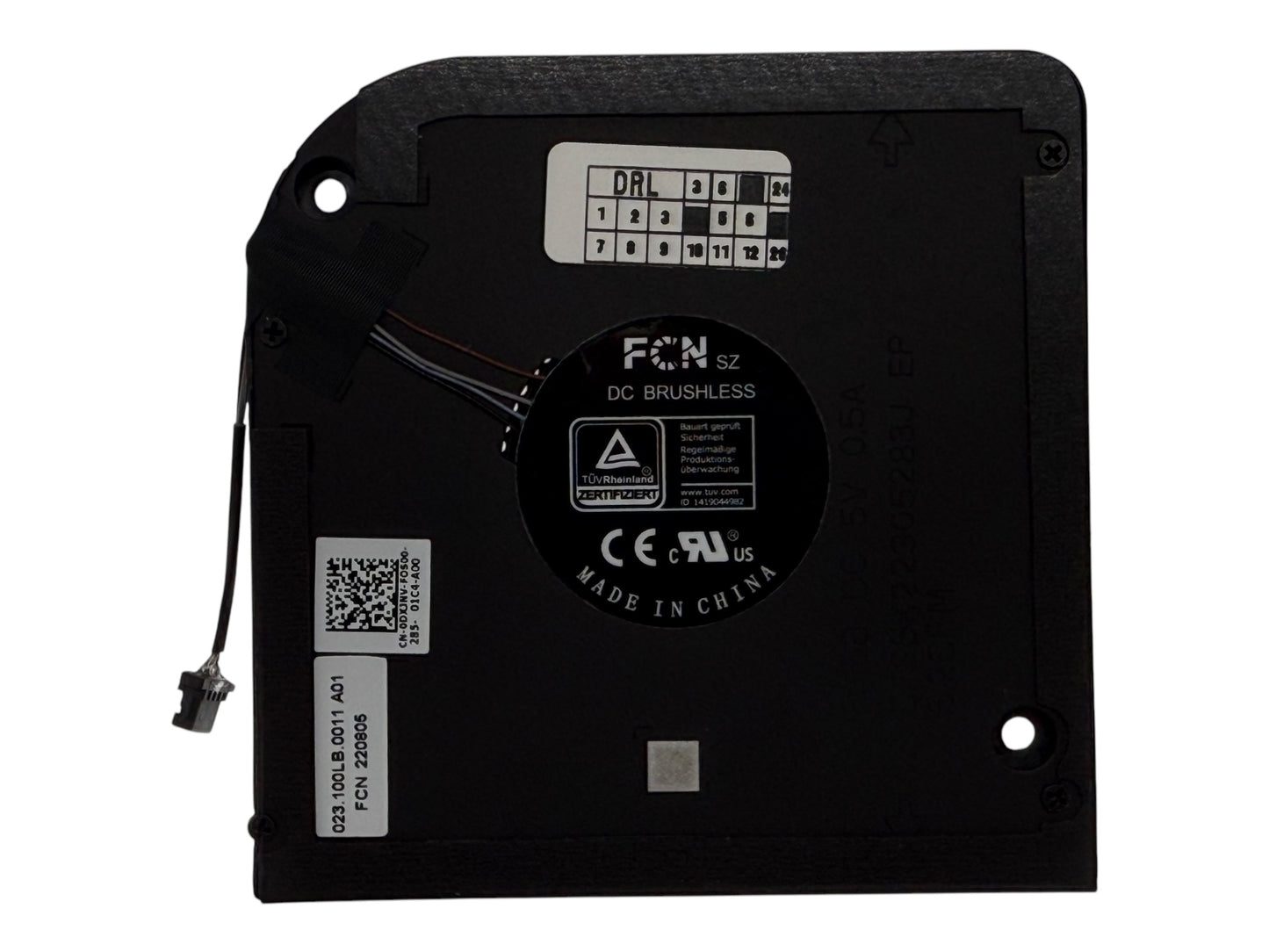 Compatible CPU Cooling Fan for Dell DXJNV 0DXJNV EG50050S1-CH00-S9A DFS5K22305283J 023.100LB.0011 A01