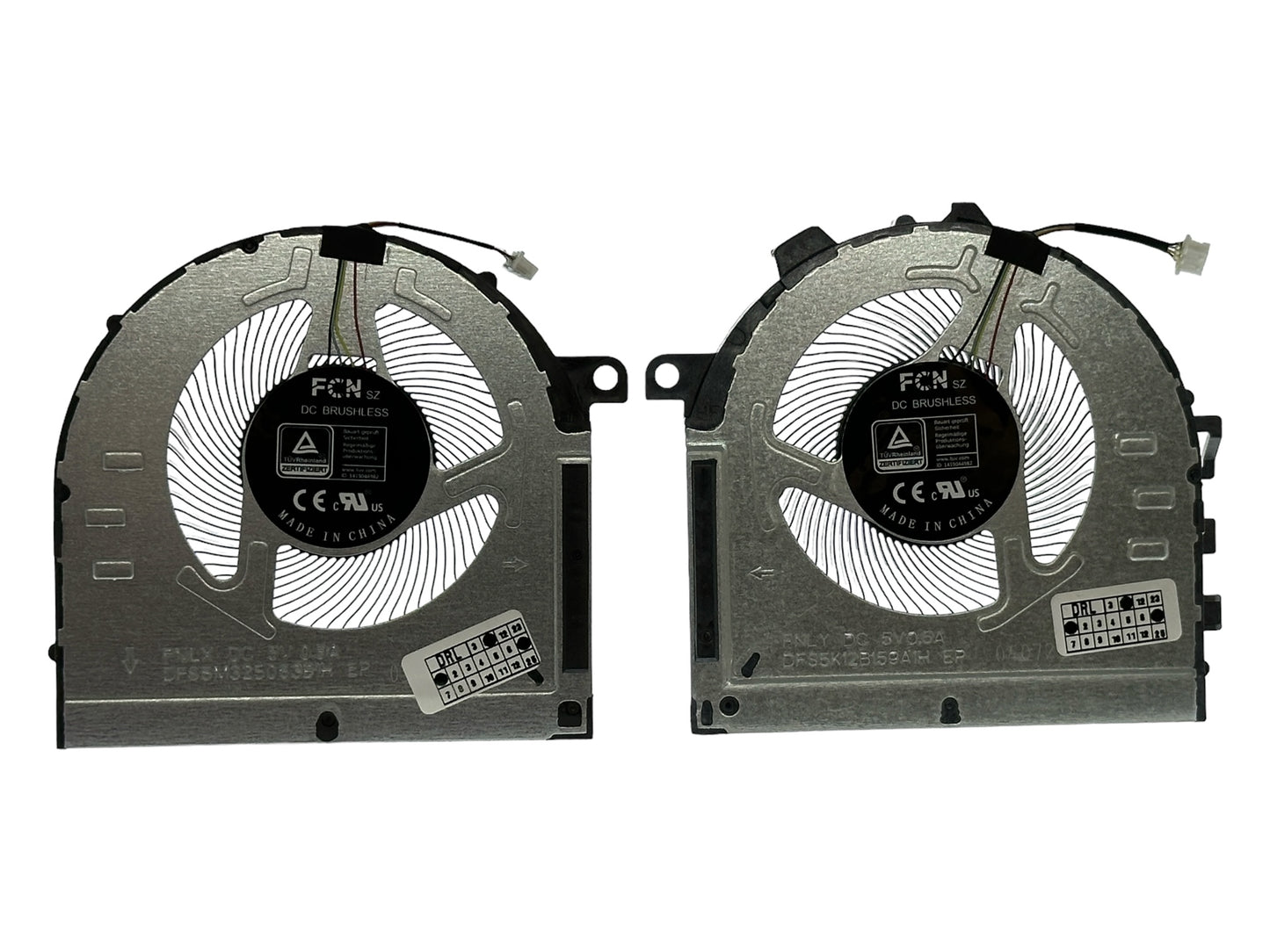 Compatible Cooling Fan Set CPU + GPU for Lenovo DFS5M325063B1H FNLX, DFS5K12B159A1H FNLY, BAPB0809R5HHY002 BAPB0809R5HY001 5H40S20430 5H40S20431 5H40S2043
