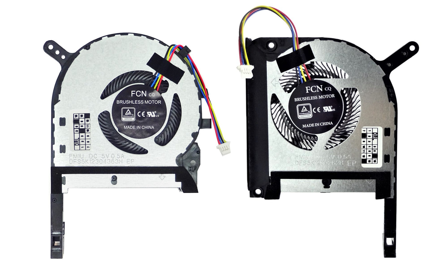 Original Cooling Fan Set CPU + GPU for Asus 13NR00S0M10x11 13NR00S0M1x111, DFS5K12114262H EP