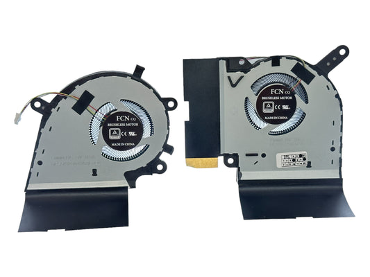 Cooling Fan Set CPU + GPU for Asus 13NR01I0P01012 13NR010P01013, DFS5K12304363L FMMM FLKL, DFS5K12115491L FMMR, 6033B0083501, 6033B0088101