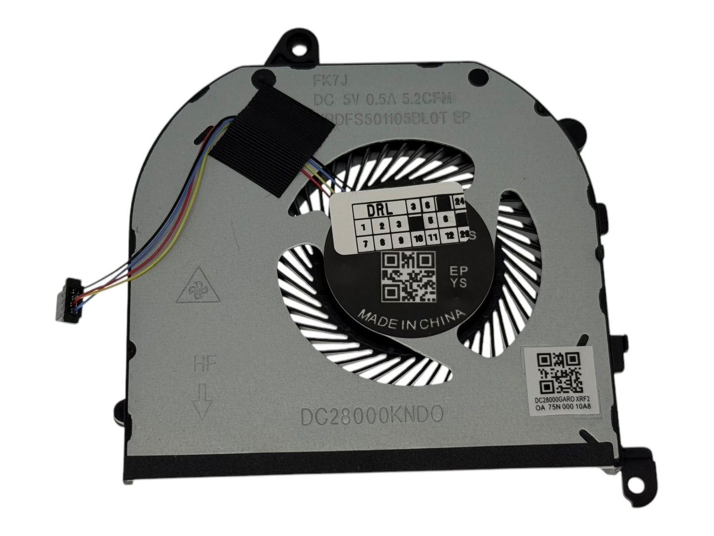 Compatible CPU Cooling Fan for Dell F01PX 0F01PX 08YY9 008YY9 DC28000NID0 DFS501105PR0T