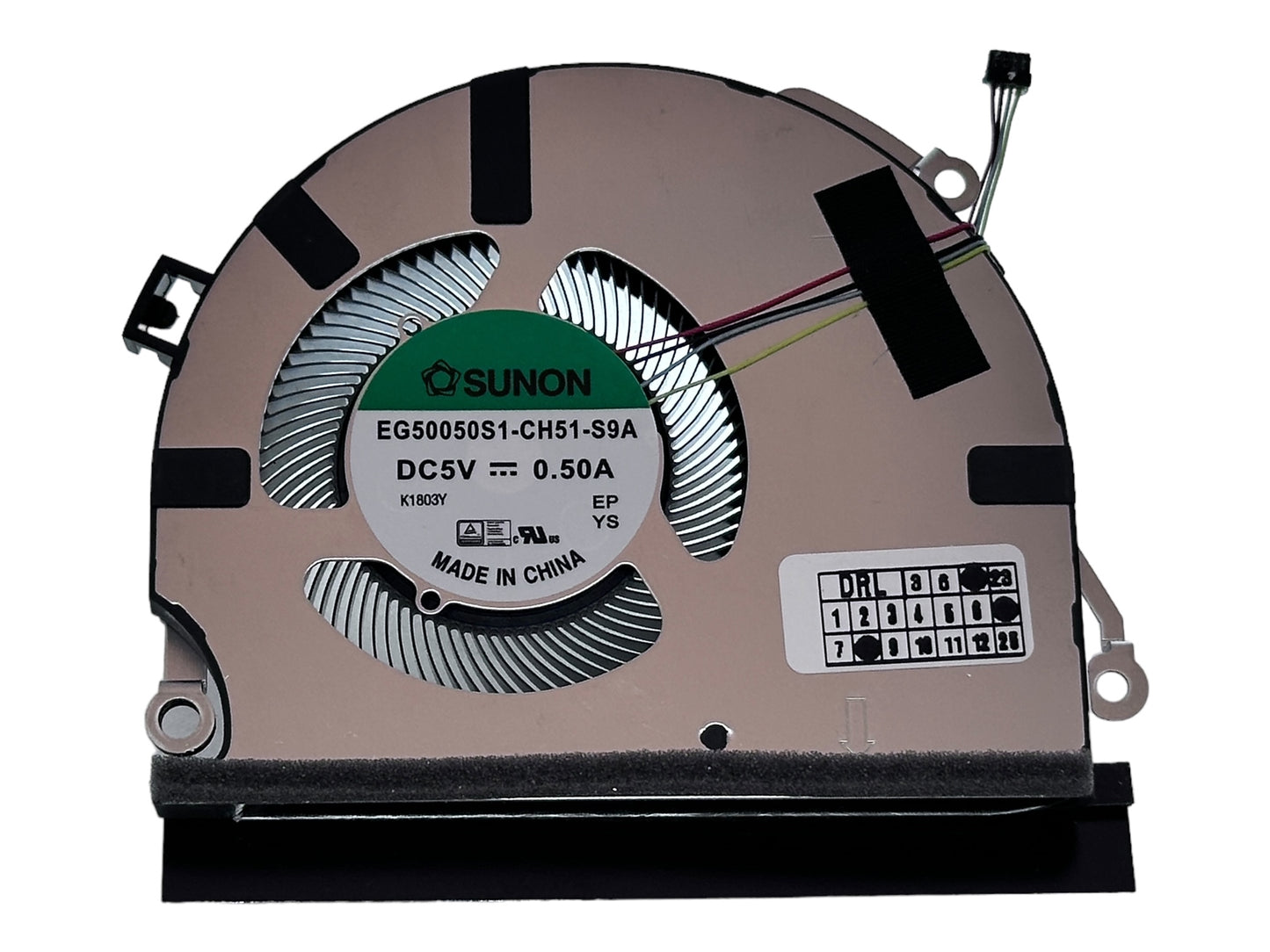 Original CPU Cooling Fan for ASUS 13NX03W0T04011 13NX03W0T02011 EG50050S1-CH51-S9A 13N1-DEM0301 13N1-DEM0302 ND75C97-21K16