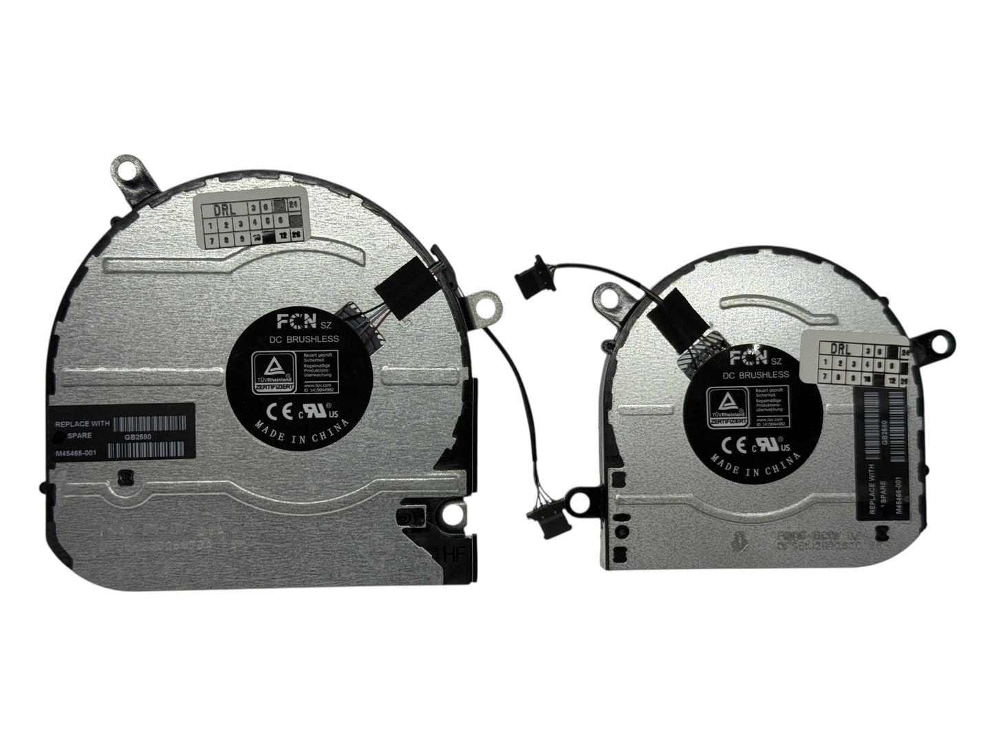 Compatible Cooling Fan Set CPU + GPU for HP M45465-001, M45466-001, TPN-W149 TPN-W150, FNA3 DFS5K22B05673A, EG50040S1-1C400-S9A, FNA5 DFS5K12114262C, EG50040S1-1C410-S9A