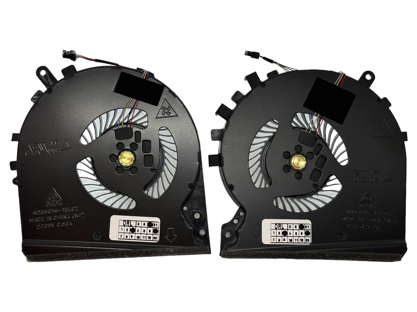 Compatible Cooling Fan Set CPU + GPU for HP L57170-001 L56900-001 TPN-C141 ND85C16-18L02 ND85C16-18L03