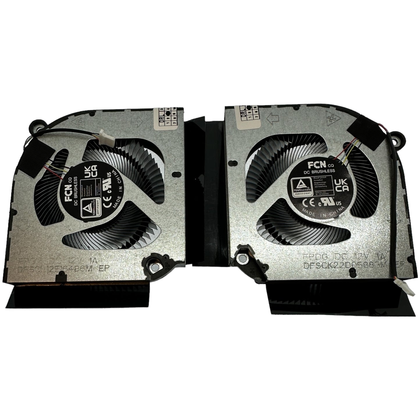 Compatible Cooling Fan Set CPU + GPU for Acer 23.QFJN2.001 DFSCL12E16486M FPDH, DC280010WF0 DFSCK22D05883M FPDG, DC280010VF0