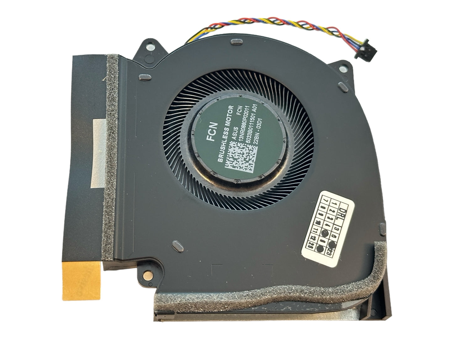 Original GPU Cooling Fan for ASUS 13NR0880P02011 DFSCK22D058830-FPPM 6033B0111501 A01