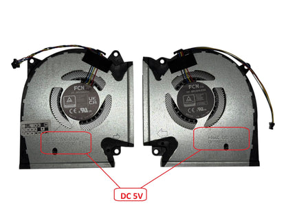 Compatible Cooling Fan Set CPU + GPU for Asus 13NR0510P01011 13NR0510P01021 13NR0510P02011 13NR0510P02021 NS85C59-20G04 NS85C59-20G05 NS85C59-21J10
