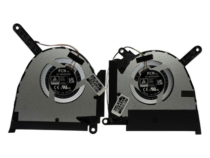 Compatible Cooling Fan Set CPU + GPU for Asus 13NR0990T01011 13NR0990T01021 13NR0990T02011 13NR0990T02021 BAPA0807R2HY003 DQ5DC18G002 DFSCL42P06593U DQ5DC79G002 DFSCL42P16593U