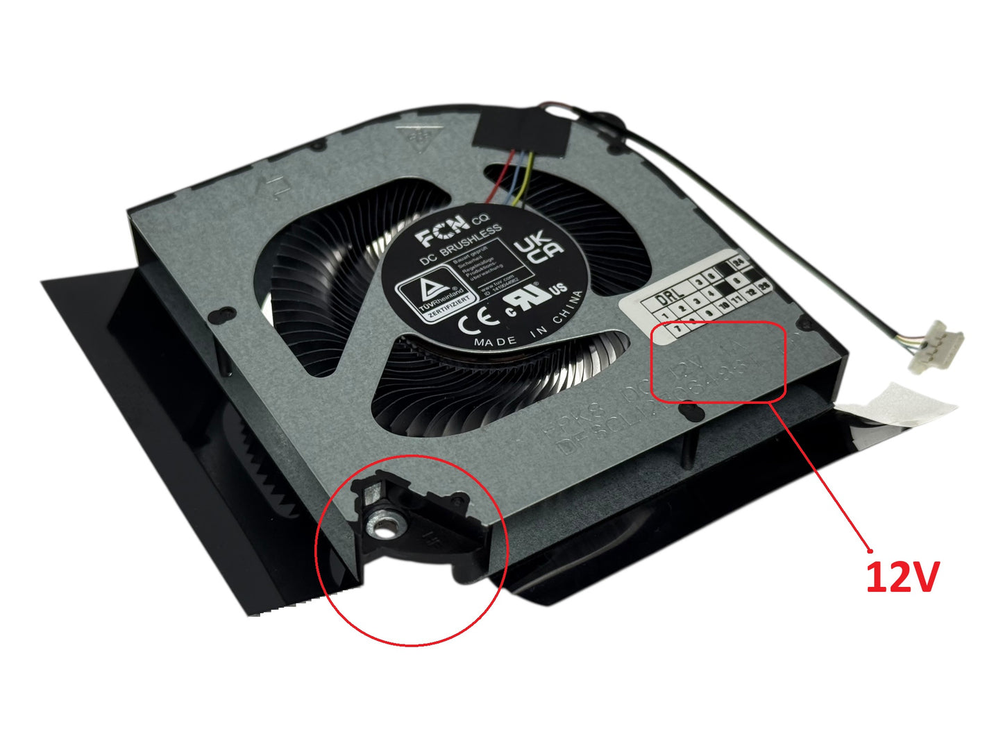 Original GPU Cooling Fan for Acer 23.QGPN2.002 23.QFJN2.002 DFSCK22D05883M DC280010WF0 DFSCL12E06486T NS8CC19-21G11