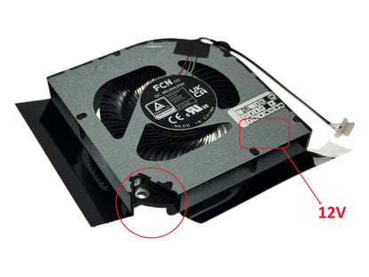 Original GPU Cooling Fan for Acer 23.QGPN2.002 23.QFJN2.002 DFSCK22D05883M DC280010WF0 DFSCL12E06486T NS8CC19-21G11