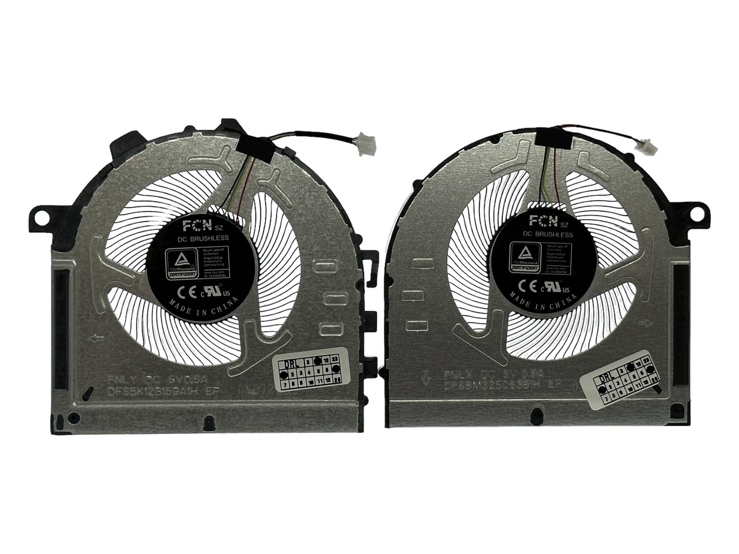 Compatible Cooling Fan Set CPU + GPU for Lenovo DFS5M325063B1H FNLX, DFS5K12B159A1H FNLY, BAPB0809R5HHY002 BAPB0809R5HY001 5H40S20430 5H40S20431 5H40S2043