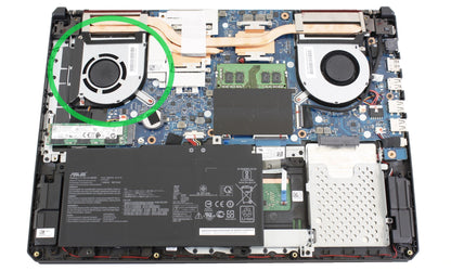 Original Cooling Fan Set CPU + GPU for Asus 13NR00S0M10x11 13NR00S0M1x111, DFS5K12114262H EP