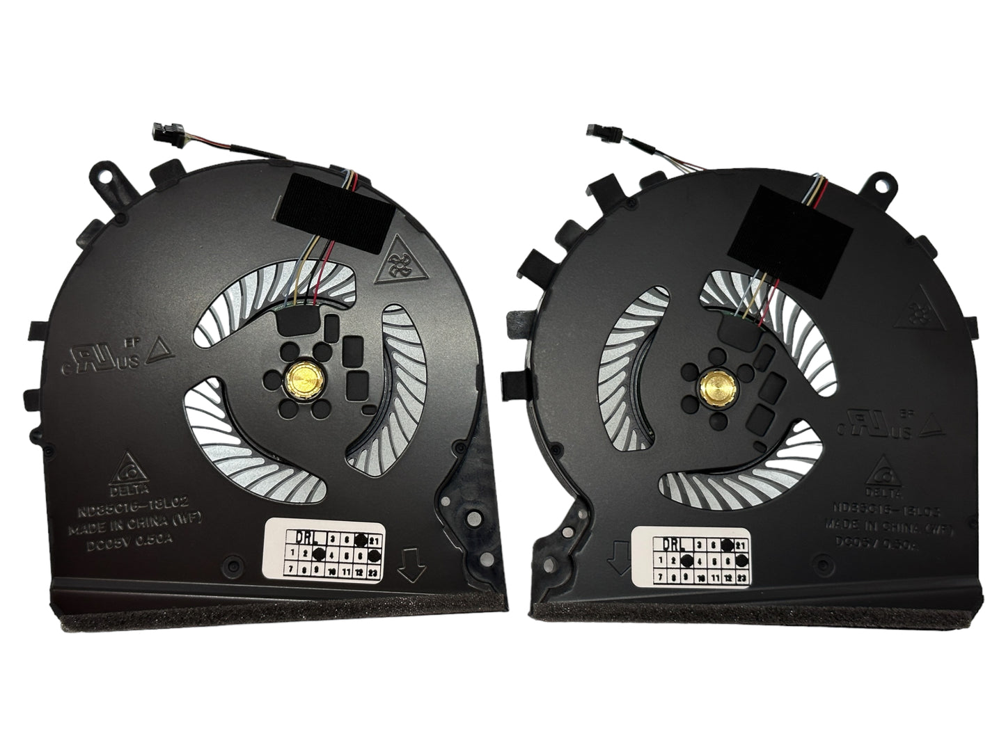 Compatible Cooling Fan Set CPU + GPU for HP L57170-001 L56900-001 TPN-C141 ND85C16-18L02 ND85C16-18L03