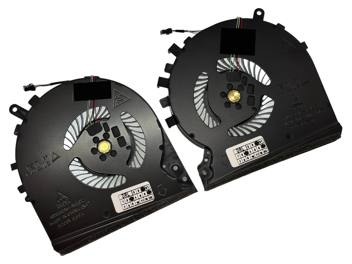 Compatible Cooling Fan Set CPU + GPU for HP L57170-001 L56900-001 TPN-C141 ND85C16-18L02 ND85C16-18L03