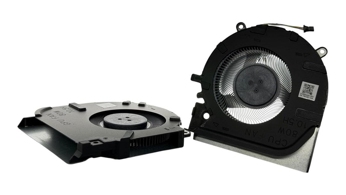 Compatible CPU + GPU cooling fans set for HP Victus 16-D 16-E (80W RTX3060, 5 x 8 mm conector), NS75C06-20K22, M75727-001, NS75C06-20K21 M75725-001, M84791 -001 M54776-001 (not for 60 W version)