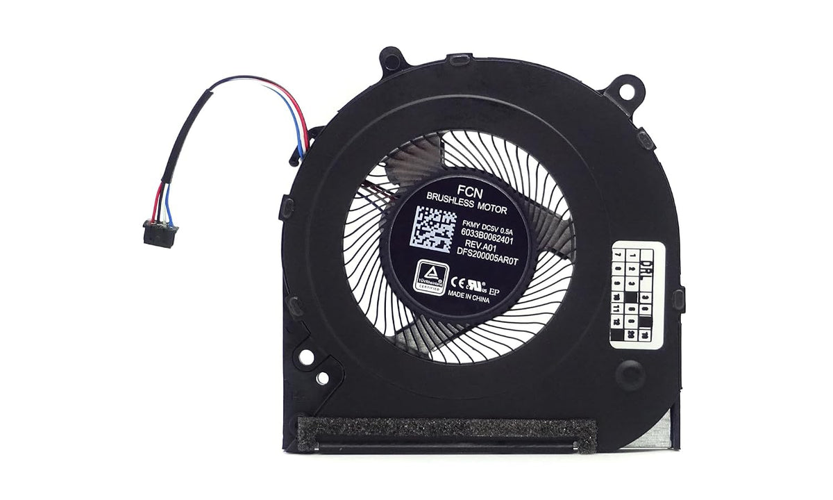 Compatible CPU Cooling Fan for HP 14-CF, 14-DF, 14-MA, 14-CK, 14-CM, 14-DG, 14-DK, 240 G7, 240 G8, 245 G7, 245 G8, 246 G7, 246 G8, 340 G5, 340 G7. Model L231 model 88 9-001, DFS200005AR0T, 6033B006240