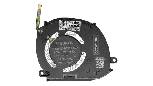 Compatible Cooling Fan RIGHT for Dell XPS 13 9340 (2024), 9345 (2024), 9350 (2024), model EG50040S1-CW90-S9A, ND55C98-23C02, CJF8H, 0CJF8H, DC280016SSL, DC28001 6SDL