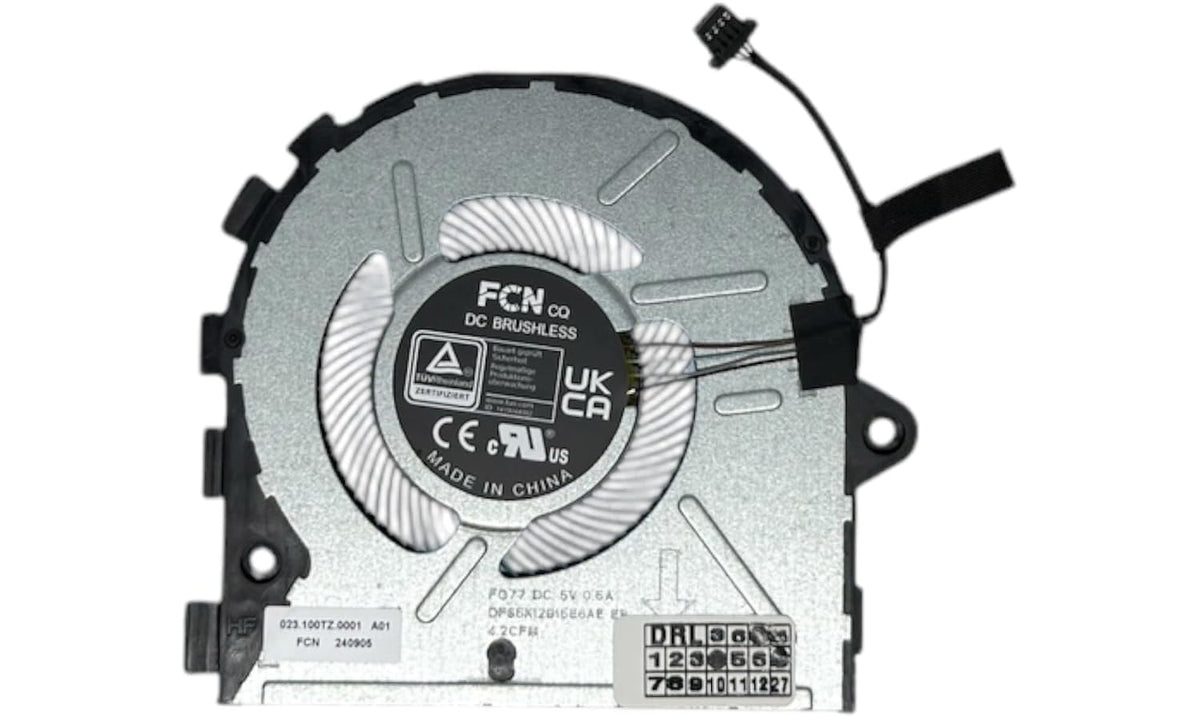 Compatible Cooling fan for DELL Latitude 3440, 3450, 3540, 3550 echipate cu CPU Intel Gen 12 & 13 (year 2022, 2023, 2024) UMA, model BAPA0706R5HY013, DFS5K12B15E6AE, BN75 06S5H-002P, PKP5N, 0PKP5N