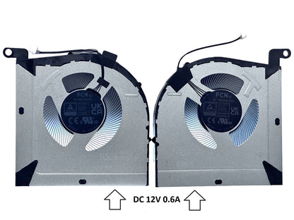 Compatible Cooling Fan Set CPU + GPU for Lenovo 5H40S20894 5H40S20895 DFSCL42P165934 DFSCL42P065934, BN8509S2H-001P, BN8509S2H-000P, BAPA0908R2HY002, BAPA0908R2HY003