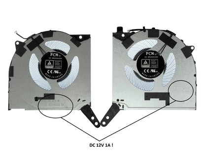 Compatible Cooling Fan Set CPU + GPU for Lenovo 5H40S20492 5H40S20488 5H40S20515 5H40S20489 5H40S20521 5H40S20516 5H40S20491 5H40S20520