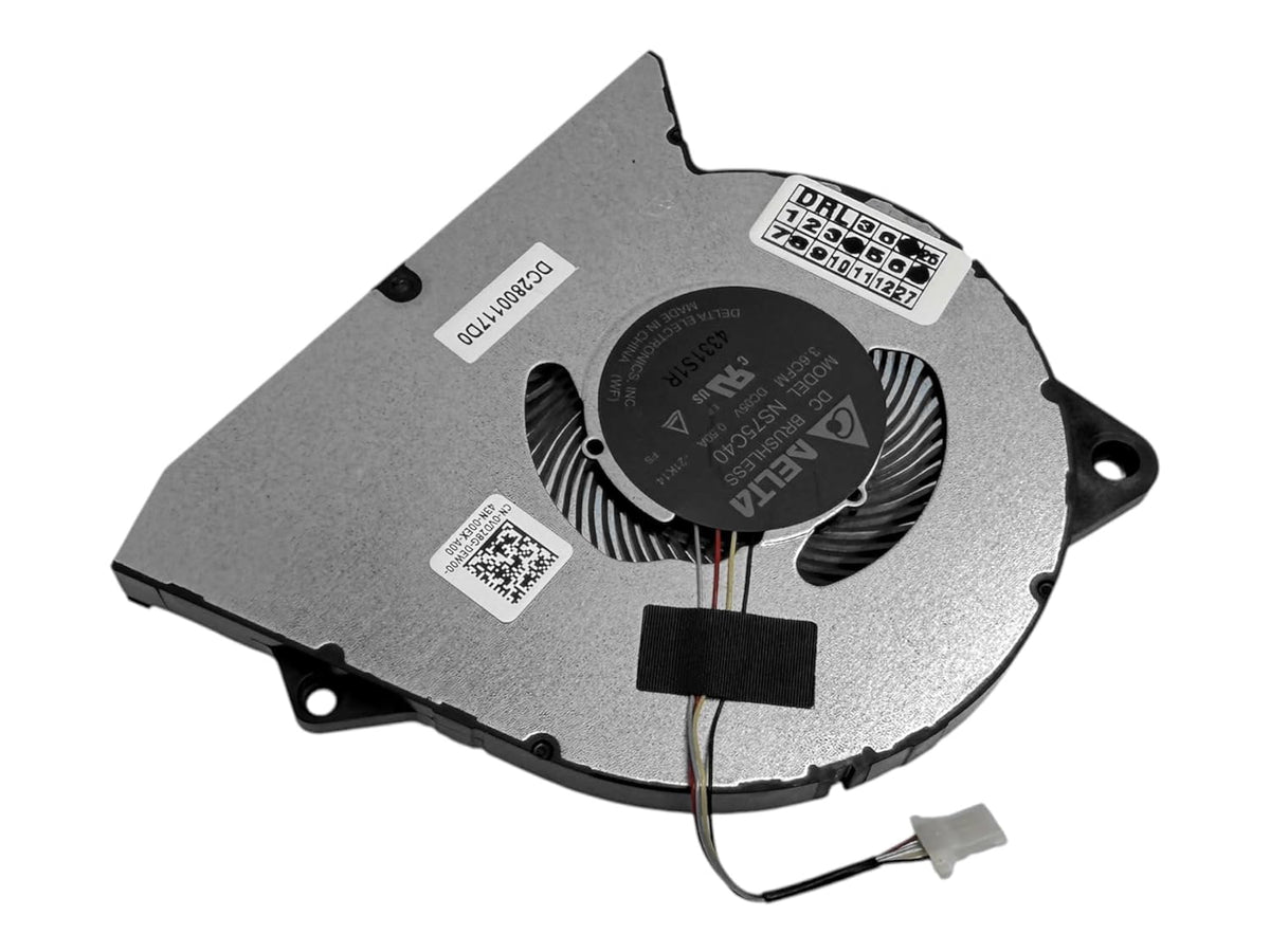 Compatible Cooling fan 0RFF51 RFF51 0VD28G, NS75C40-21K14, DC28000WFF0 DFS5K12114464, BN7506S5H-000P, DC28000WFU0, DC28000117D0, for Dell Inspiron 3510 3511 3515 3520 3525 3530 3535, DC15250, DC15255