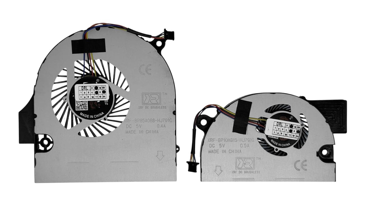 Compatible CPU + GPU fans for Acer Aspire VN7-791, VN7-791G, models MG60090V1-C200-S9C, MG60090V1-C250-S9C, EG75070S1-C062-S9A, EG75070S1-C080-S9C, EG7507070S1-C080-S9C, EG7507070 S1-C064 0