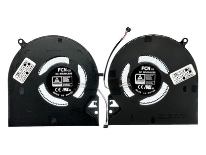 Compatible Cooling Fan Set CPU + GPU for Razer DFS2001053E0T DFS551205WQ0T DFS5K123043635 DFS5K121144645