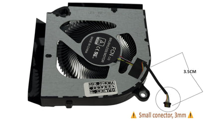 Compatible GPU Fan (Video Graphics Card Fan) for Acer Predator Helios Neo 16 PHN16-71, Neo 18 PHN18-71, PHN16-71-76H5 PHN18-71-99RC, DC12V 1A, small conector, model 23.QLTN7.001