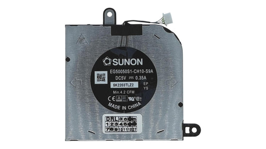 Compatible CPU fan for Dell Latitude 5420, model HX40M, 0HX40M, DFS5K12304363T, EG50050S1-CH10-S9A, for radiator AT30K002ZAL, AT30K002ZFL