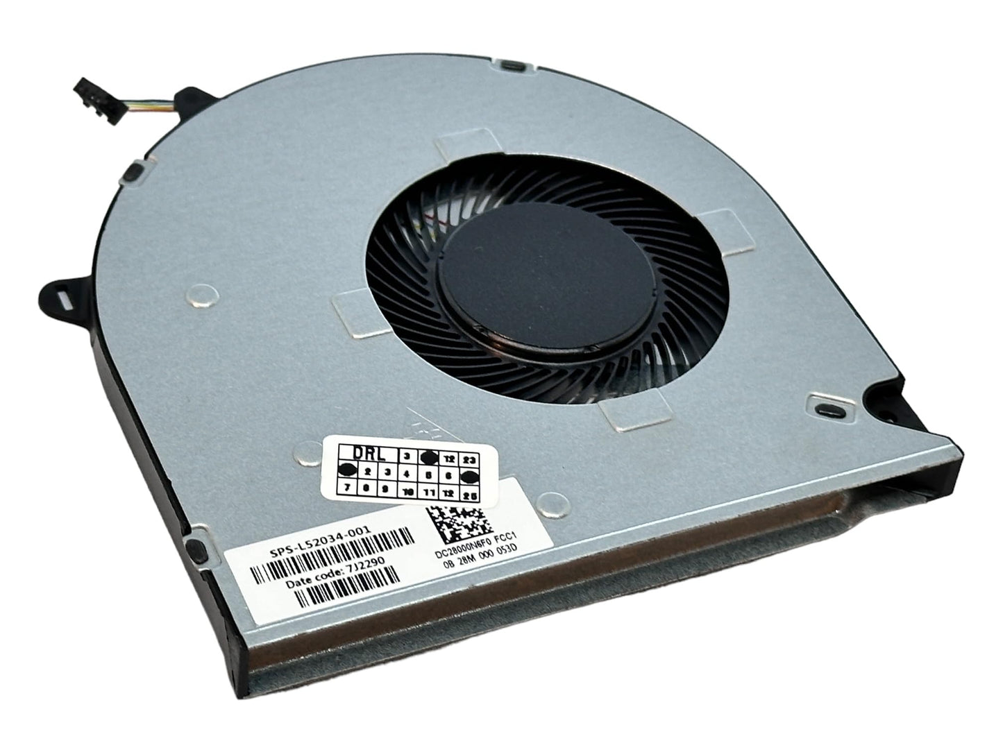 Compatible CPU Cooling Fan for HP L52034-001 L53752-001 DFS5K12114464N DC28000N6F0