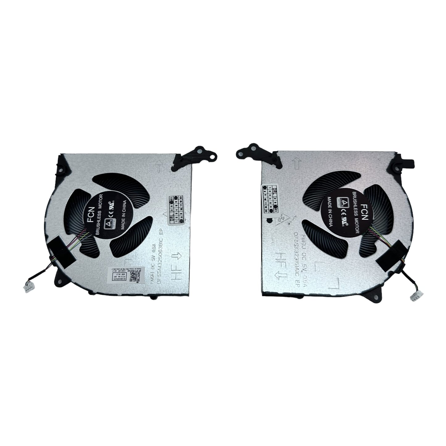 Compatible Cooling Fan Set CPU + GPU for Lenovo 5F10S13914 5F10S13917 DFS5K323161A1C FM9J, BAPA0909R5HY004 DC28000FAVO, DC28000FBV1