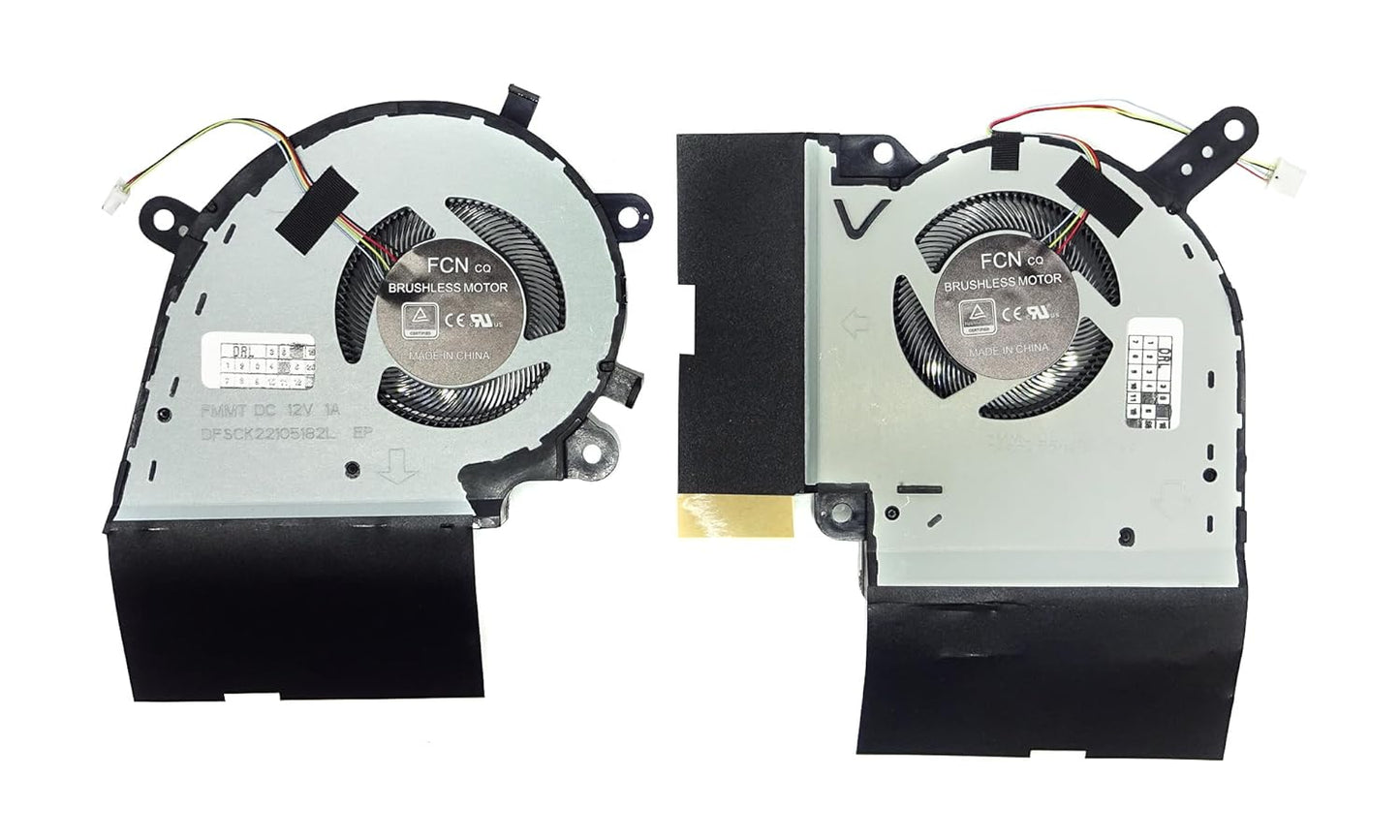 Compatible Cooling Fan Set CPU + GPU for Asus DFSCK22105182L DFSCK22115181L 13NR01N0P09011 13NR01N0P09111 13NR01N0P09012
