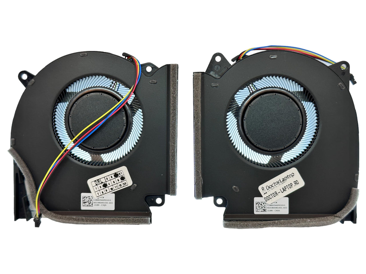 Compatible Cooling Fan Set CPU + GPU for Asus 13NR0540P01011 13NR0540P02011, DFSCK22D058830 FNAA, DFSCM227163927 FNAB