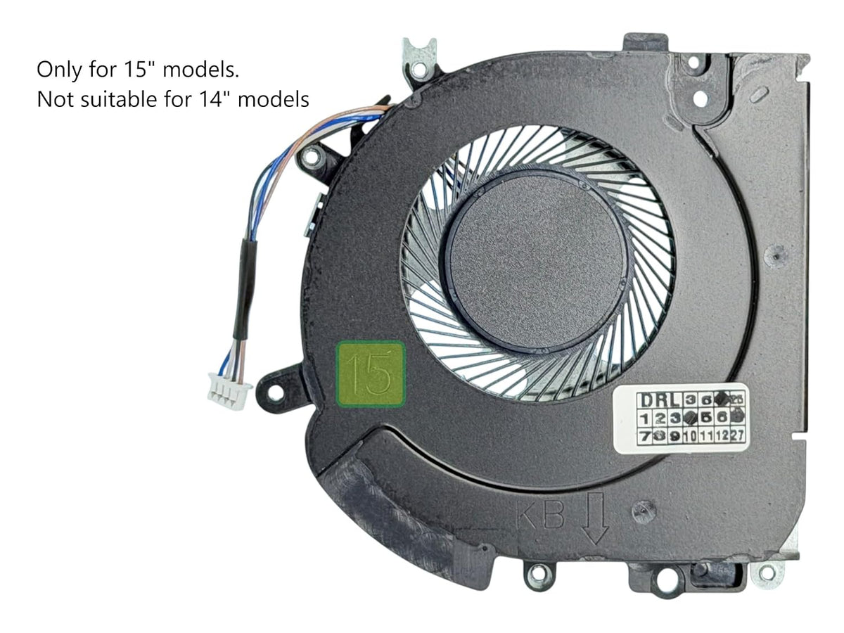Compatible Cooling fan EG75050S1-C030-S9A, NS85C10-18J12, 6033B0069001, NS85C10-17D11, 6033B0057401 for HP EliteBook 755 G5, 850 G5, 850 G5, 850 G5 6, ZBook 16, 5u G5, 15u G6