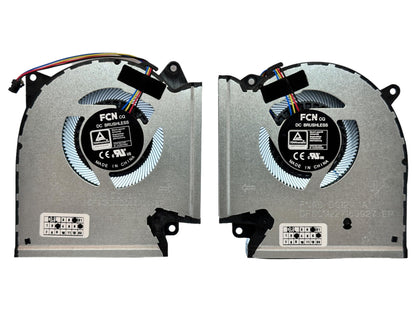 Compatible Cooling Fan Set CPU + GPU for Asus 13NR0540P01011 13NR0540P02011, DFSCK22D058830 FNAA, DFSCM227163927 FNAB