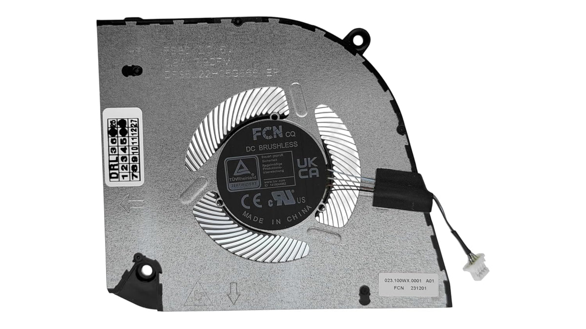Compatible CPU fan for Dell Inspiron 14 Plus 7440 (2024), model DFS5L22H05G866, 023.100WX.0001, WG5N2, 0WG5N2