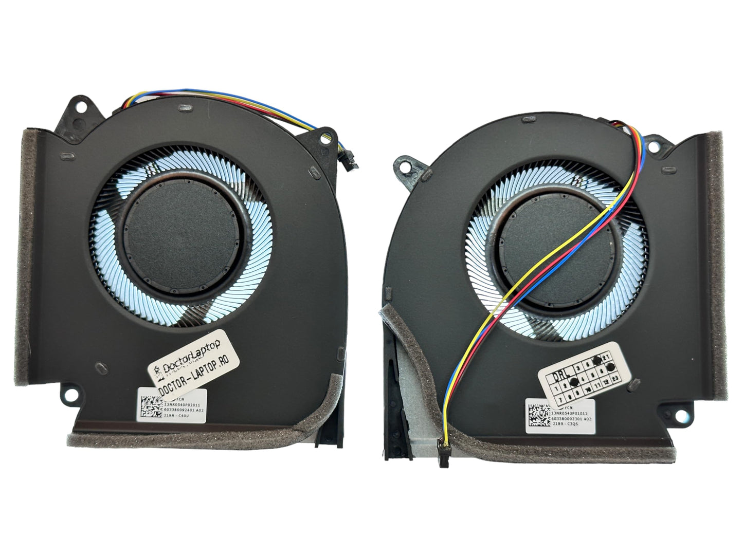 Compatible Cooling Fan Set CPU + GPU for Asus 13NR0540P01011 13NR0540P02011, DFSCK22D058830 FNAA, DFSCM227163927 FNAB