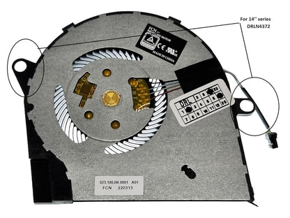 Compatible CPU Cooling Fan for Dell R6YTH DFS150705A90T PB6707S05HN2 023.100JW.0001