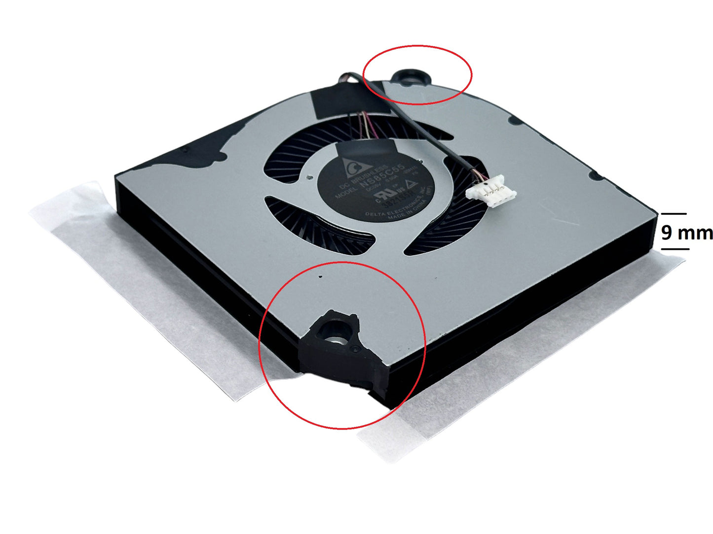 Original Cooling Fan Set CPU + GPU for Acer 23.QB9N2.002 23.QB9N2.001 23.Q7KN2.002 23.QDQN2.001 23.Q7KN2.001 23QB9N2001 23QDQN2001 23Q7KN2001 DC28000QDF0 DC28000XNF0 DC28000X1D0 DFS5K223052836 NS85C51-20H13 NS85C55-20H15, DC28000X0D0