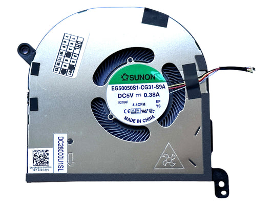 Original CPU Cooling Fan for Dell FK50V 0FK50V 09RK6 009RK6 DC2800OSSL DC2800U1SL EG50050S1-CG31-S9A EG50050S1-CG30-S9A