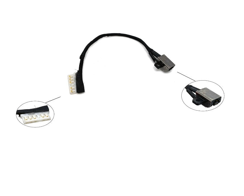 Compatible DC Power Jack charging port for Dell 2K7X2 CAL70_DC_CABLE DC301011B00