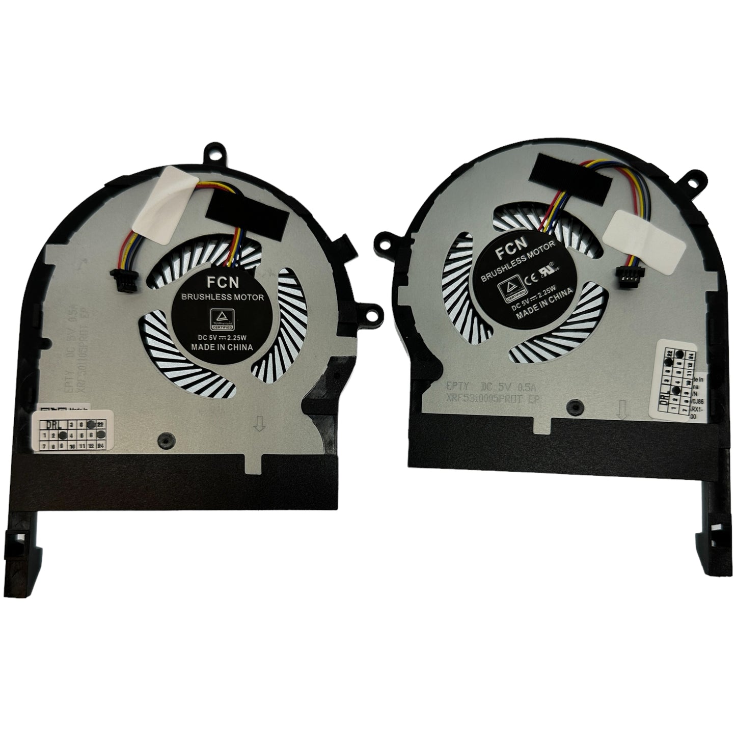 Compatible Cooling Fan Set CPU + GPU for Asus XRF501105PR0T XRF5310005PR0T DFS531005PL0T-FKPD DFS501105PR0T-FKP